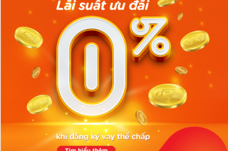 Vay tiêu dùng với lãi suất ưu đãi 0% từ MSB