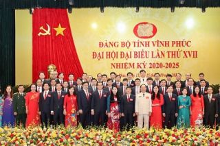 Danh sách 50 đồng chí trúng cử Ban chấp hành Đảng bộ tỉnh Vĩnh Phúc nhiệm kỳ 2020 - 2025