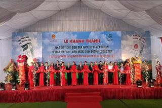 Thanh Hóa: Lễ khánh thành Nhà máy chế biến sữa gạo lứt và nước dinh dưỡng chào mừng Đại hội Đảng lần thứ XIX, nhiệm kỳ 2020- 2025