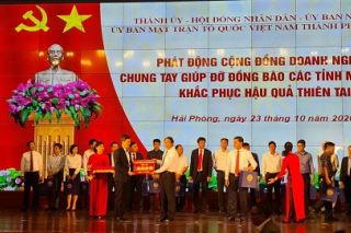 Hải Phòng hỗ trợ 120 tỷ đồng vì miền Trung ruột thịt