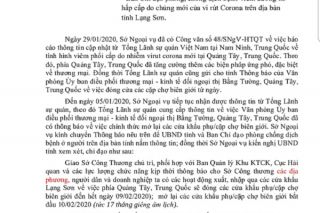 Chính thức mở lại cửa khẩu phụ, cặp chợ biên giới Lạng Sơn từ ngày 10/2
