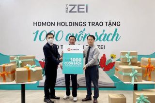 Hơn 1.000 cuốn sách được chủ đầu tư HD Mon Holdings trao tặng cho thư viện The zei