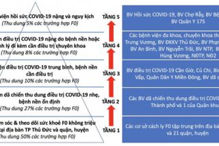 TP.HCM: Chuyển đổi sang mô hình tháp 5 tầng trong thu dung điều trị các trường hợp F0