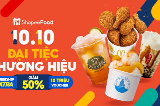 ShopeeFood khởi động sự kiện 10.10 - Đại Tiệc Thương Hiệu, tăng cường hỗ trợ Đối tác và Người dùng