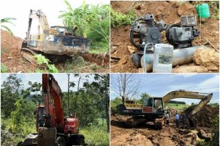 Công an Nghệ An bắt giữ 04 đối tượng khai thác trái phép hơn 1.000 tấn đá