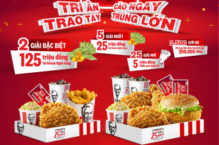 KFC kỷ niệm 25 năm có mặt tại Việt Nam với chuỗi ưu đãi hấp dẫn
