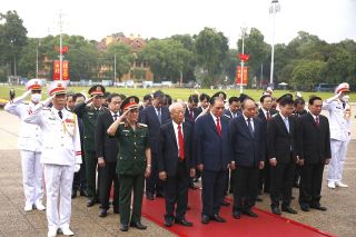 Lãnh đạo Đảng và Nhà nước viếng Chủ tịch Hồ Chí Minh nhân dịp Quốc khánh 02/09