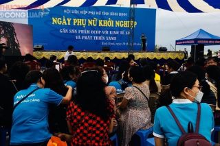 Phụ nữ Bình Định với Ngày hội Khởi nghiệp theo tinh thần kinh tế số