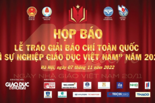 Họp báo tổng kết Giải báo chí "Vì sự nghiệp giáo dục Việt Nam năm 2022"