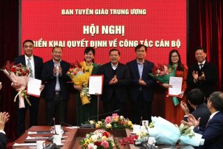 Ban Tuyên giáo Trung ương công bố quyết định về công tác cán bộ