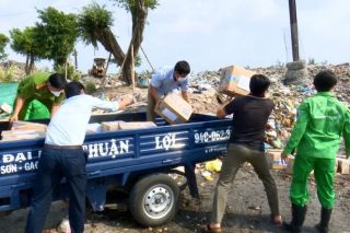 Tiêu hủy hơn 1.500 hộp nhang diệt muỗi giả mạo