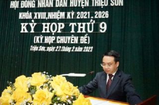 Ông Nguyễn Thành Luân được bầu giữ chức Chủ tịch UBND huyện Triệu Sơn