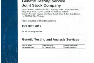GENTIS tiếp tục đón nhận tiêu chuẩn “VÀNG” ISO 9001:2015
