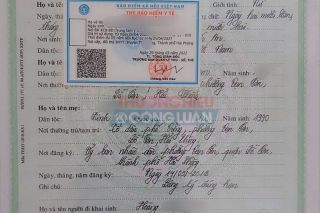 Chính thức cấp giấy khai sinh và thẻ bảo hiểm y tế cùng lúc