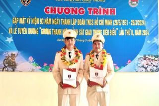 Công an tỉnh Quảng Bình có 02 cán bộ trong Lễ tuyên dương “Gương Thanh niên Cảnh sát giao thông tiêu biểu” lần thứ II, năm 2024