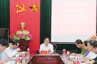 Nam Định giao ban công tác nội chính, phòng chống tham nhũng, tiêu cực quý I/2024