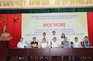 Hải Phòng tổ chức hội nghị Ký Giao ước thi đua Khối thi đua các cơ quan Quản lý kinh tế