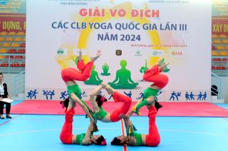 Thanh Hóa xếp thứ nhì toàn đoàn tại Giải cúp CLB Yoga quốc gia năm 2024