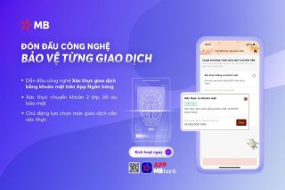App MBBank: Xác thực khuôn mặt, an tâm chuyển tiền