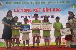 Ấm áp Tết thiếu nhi 1/6 đến với trẻ em đặc biệt tại trung tâm Ban Mai Xanh