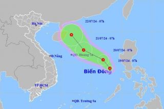 Biển Đông xuất hiện áp thấp nhiệt đới giật cấp 8