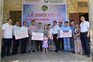 Khởi công xây dựng nhà tình thương cho công nhân vệ sinh môi trường ở Huế