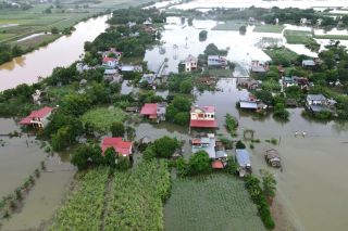 Sẽ xuất hiện đỉnh lũ trên sông Bưởi tại Thanh Hóa vào sáng nay