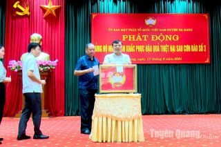 Tuyên Quang: Trên 123 triệu đồng ủng hộ người dân Na Hang chịu thiệt hại bởi bão số 3