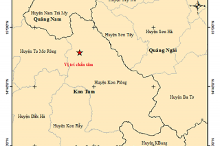 Kon Tum xảy ra 4 trận động đất liên tiếp trong một buổi chiều