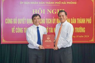 Hải Phòng: Điều động và bổ nhiệm ông Dương Đình Ổn giữ chức vụ Giám đốc Sở Tài nguyên và Môi trường