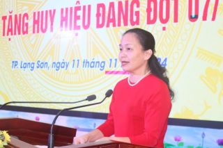 TP. Lạng Sơn: 82 đảng viên được trao tặng Huy hiệu Đảng