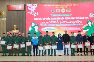 TP. Lạng Sơn: Gặp mặt các thanh niên lên đường nhập ngũ năm 2025