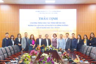 Trường Đại học Hạ Long thẩm định Đề án đào tạo nhân lực Du lịch và Dịch vụ Hàng không