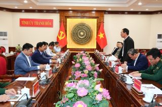 Đoàn công tác của Thường trực Tỉnh uỷ Quảng Nam thăm, làm việc tại tỉnh Thanh Hoá
