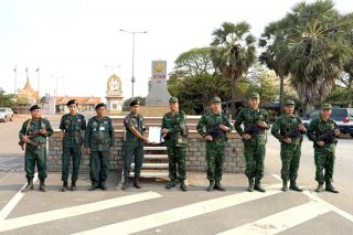 Đồn Biên phòng CKQT Bình Hiệp và Đồn cảnh sát bảo vệ Biên giới X13 tuần tra song phương quản lý, bảo vệ biên giới