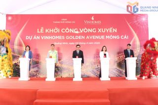 Khởi công xây dựng khu vực vòng xuyến trên tuyến đường dẫn cầu Bắc Luân II