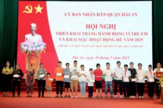 Hải Phòng: Trao gần 130 suất quà cho trẻ em có hoàn cảnh khó khăn nhân Tháng hành động vì trẻ em năm 2025