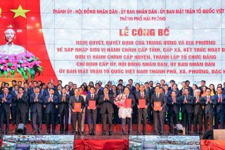 Hải Phòng: Công bố Nghị quyết, quyết định của Trung ương và địa phương về sáp nhập đơn vị hành chính