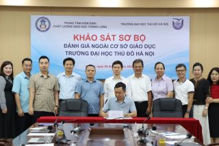 Khảo sát đánh giá ngoài cơ sở giáo dục Trường Đại học Thủ đô Hà Nội