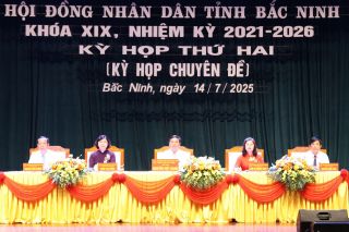 Kỳ họp thứ Hai (chuyên đề) HĐND tỉnh Bắc Ninh khóa XIX, nhiệm kỳ 2021 - 2026