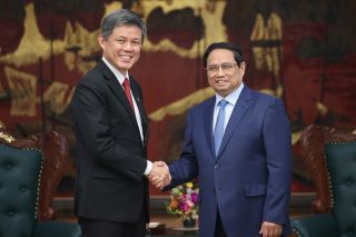 Thủ tướng tiếp Phó Tổng Thư ký Đảng Hành động Nhân dân, Bộ trưởng Singapore