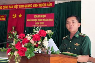 Bộ đội Biên phòng Tây Ninh: Khai mạc huấn luyện quân nhân dự bị năm 2025