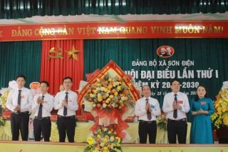 Phó Chủ tịch Thường trực HĐND tỉnh Thanh Hóa dự Đại hội đại biểu Đảng bộ xã Sơn Điện
