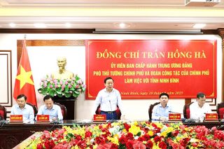 Phó Thủ tướng Trần Hồng Hà làm việc với tỉnh Ninh Bình: Định hướng phát triển bền vững sau sáp nhập