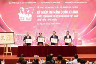 Phát hành bộ tem đặc biệt kỷ niệm 80 năm Quốc khánh 2/9