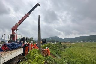 Tổng công ty Điện lực miền Bắc đồng hành cùng Nghệ An khắc phục hậu quả bão số 5