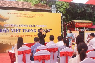 Bảo tàng Bắc Ninh tổ chức chương trình trải nghiệm “Hồn Việt trong Di sản”