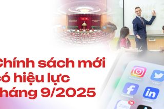 Tháng 9/2025: Hàng loạt chính sách “chạm” trực tiếp đời sống kinh tế - xã hội