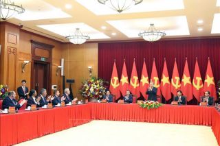 Tổng Bí thư Tô Lâm tiếp trưởng đoàn các nước tham dự Lễ kỷ niệm 80 năm Cách mạng Tháng Tám, Quốc khánh 2/9