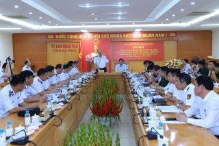 Cảnh sát biển Việt Nam thăm, làm việc với UBND tỉnh Hà Tĩnh